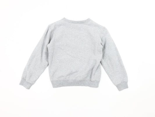 Firetrap Boys Grey Logo Sweatshirt 9-10 Years Pullover Crew
