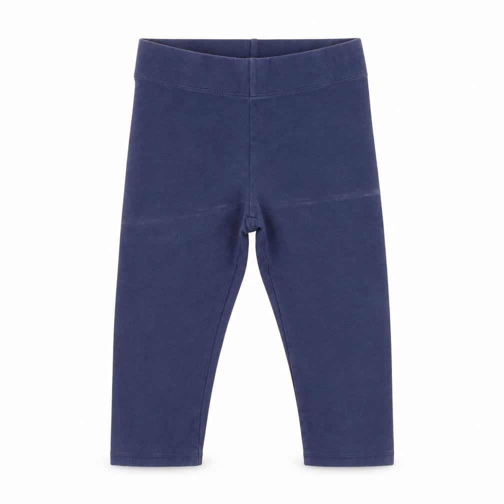 Front view of Boden girls’ blue ankle leggings 6-7 years