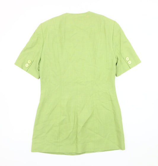 Alexon Women's Green Suit Jacket, Size 8, Short Sleeve Workwear