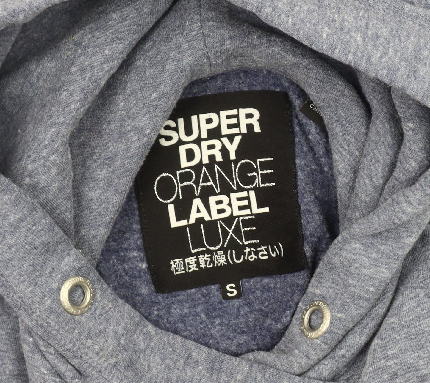Superdry Women's Blue Pullover Hoodie, Size S