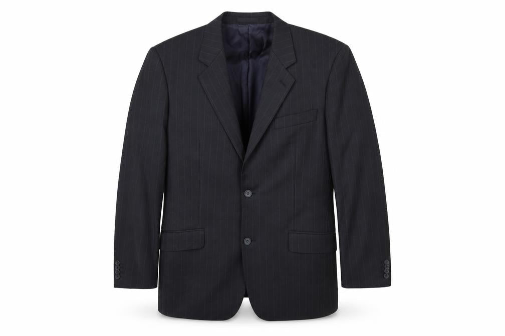 Mens 41 Chest Regular T.M.Lewin Black Two-Button Blazer