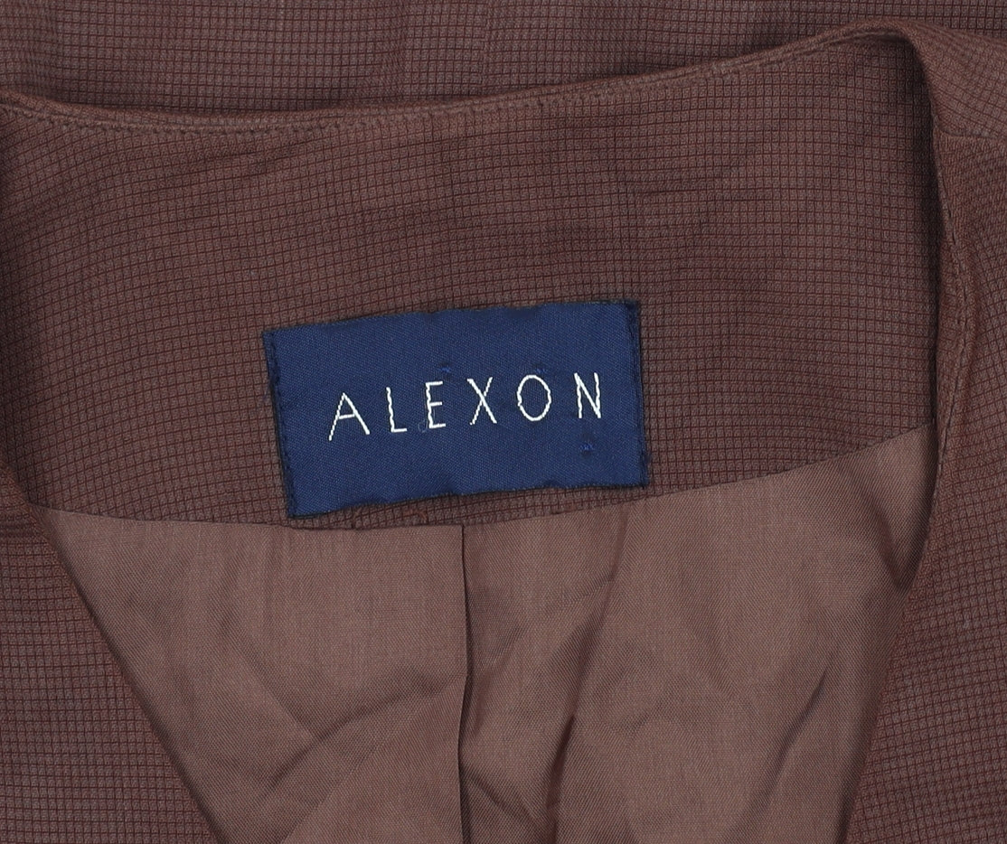 Alexon Women's Brown Silk Suit Top Size 10