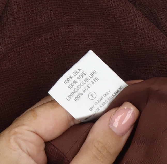Alexon Women's Brown Silk Suit Top Size 10
