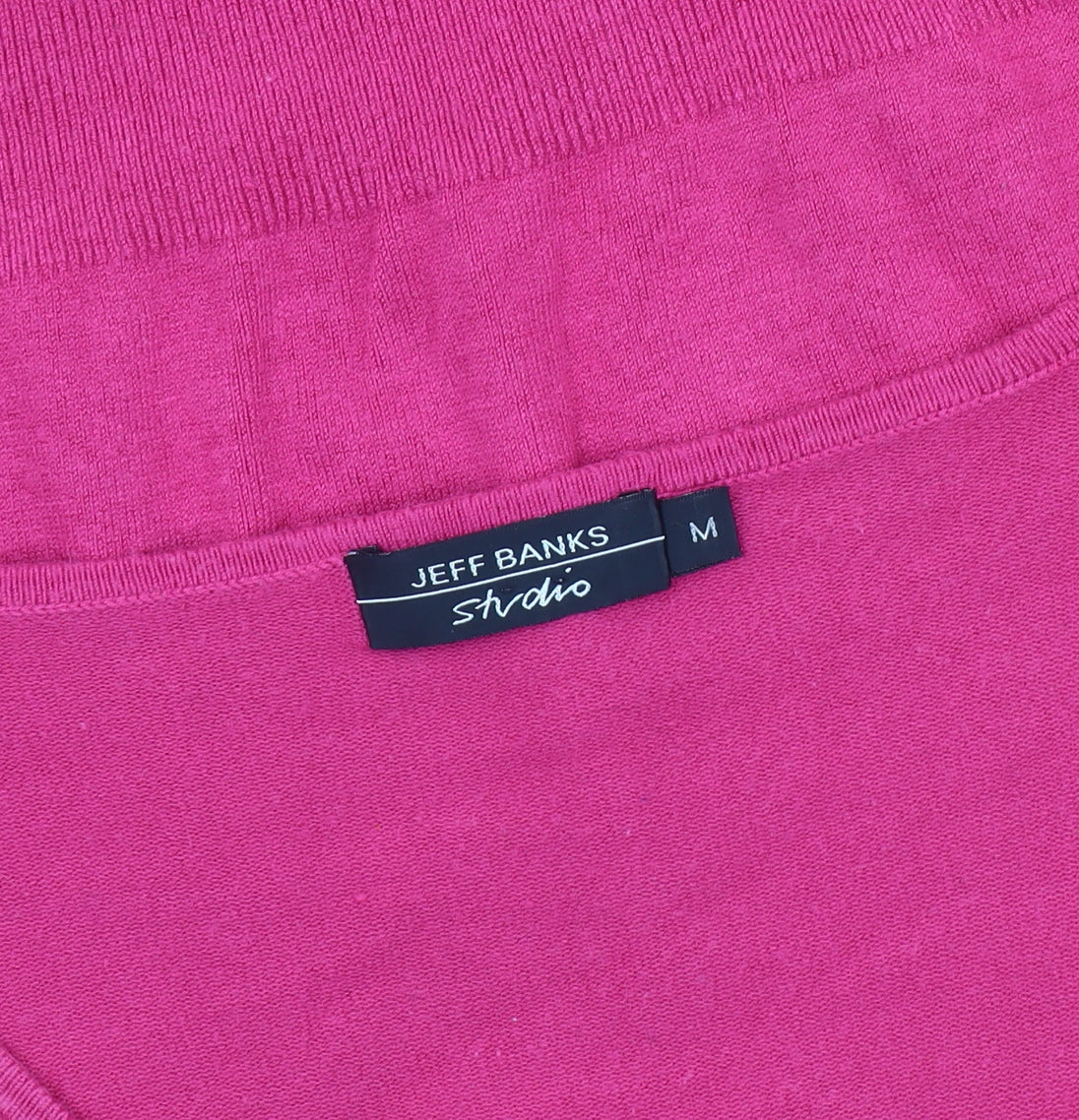 Jeff Banks Women's Pink V-Neck Pullover Jumper M