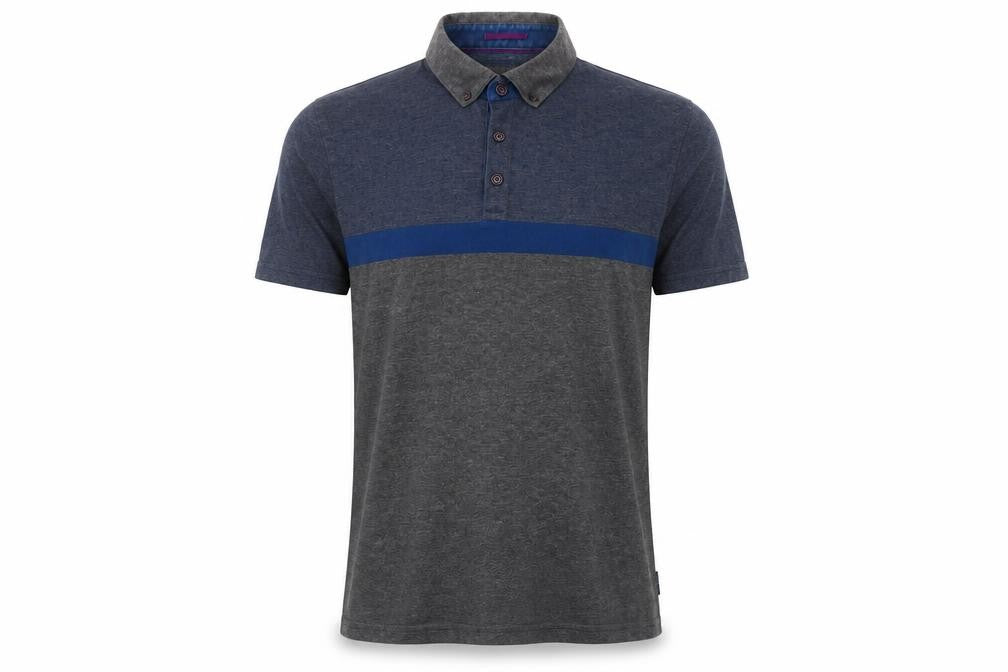 Ted Baker Men's Blue Polo Shirt - Size 4, Short Sleeve