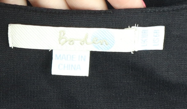Boden Women's Black Shift Dress Size 12 with Pockets