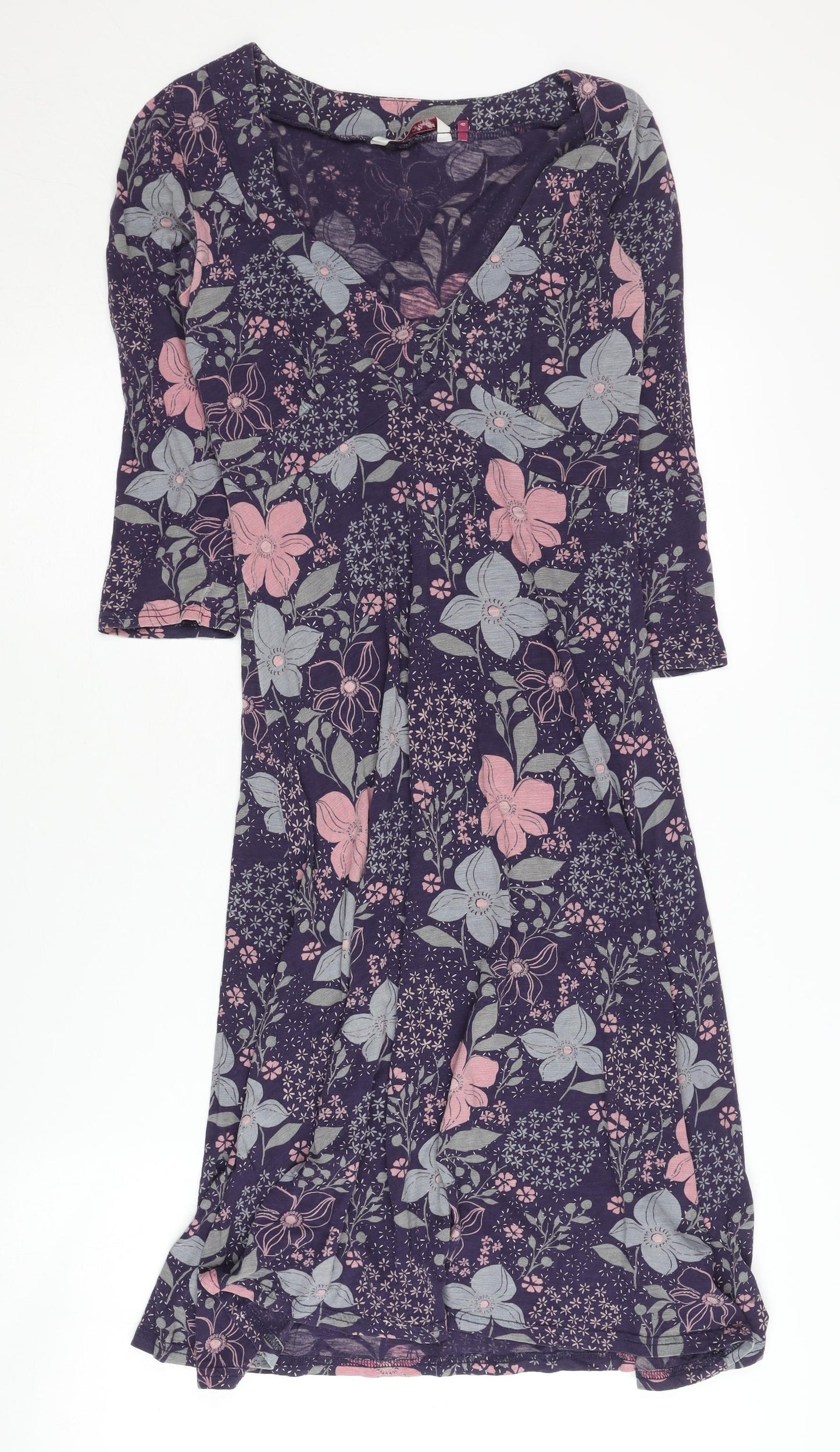 White Stuff Women's Floral V-Neck Dress, Size 8