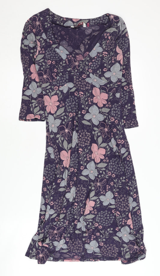 White Stuff Women's Floral V-Neck Dress, Size 8