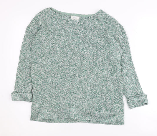 FatFace Women's Green Cotton Pullover Jumper Size 10
