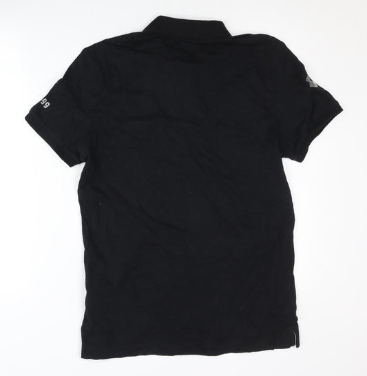 Lotto Men's Black L Short Sleeve Polo Shirt