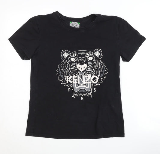 Kenzo Men's Black Graphic Print T-Shirt Size S