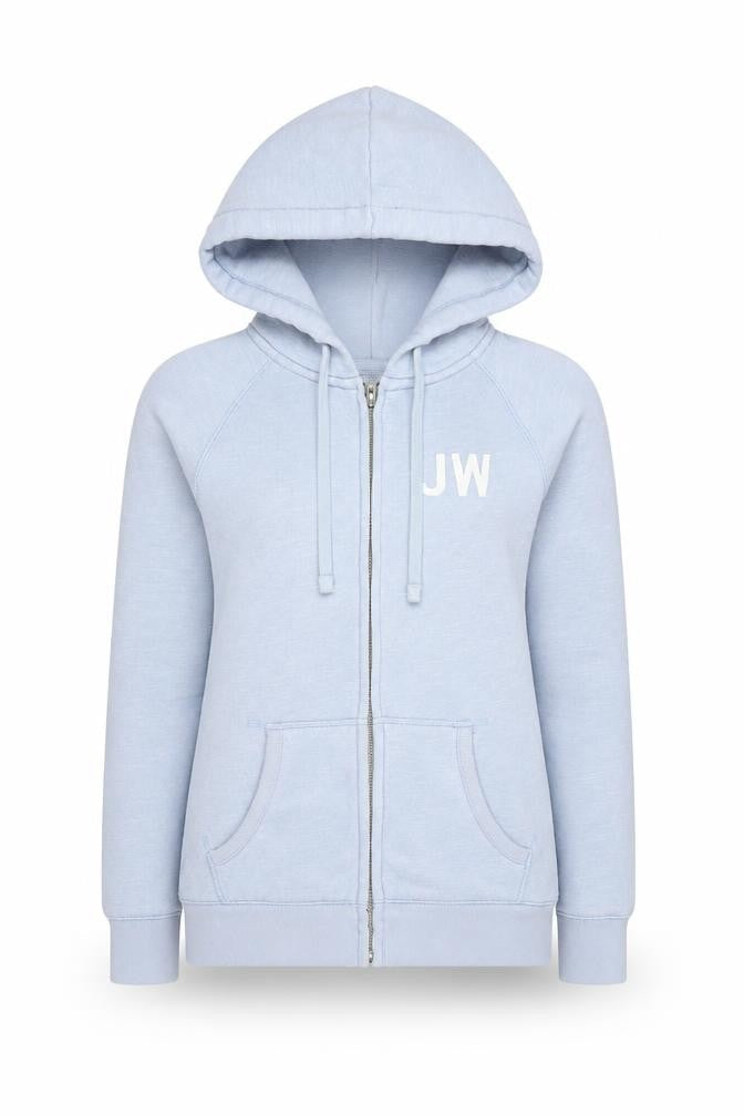 Womens UK 8 Regular Jack Wills Blue Full Zip Hoodie
