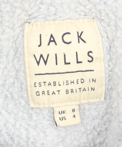 Jack Wills Blue Women’s Full Zip Hoodie Size 8