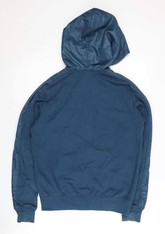Benetton Boys Blue Full Zip Hoodie 3XL, Cotton Blend