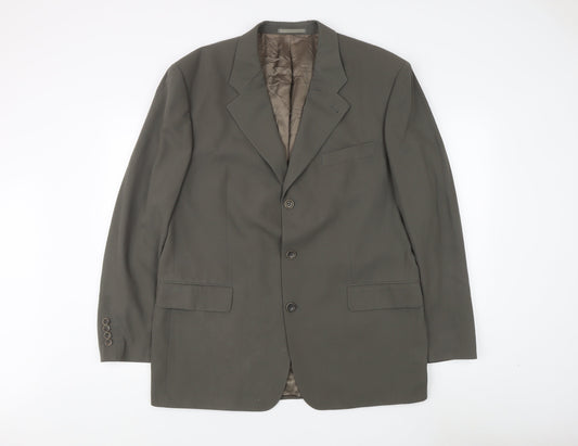 Hugo Boss Men's Grey Wool Blazer Jacket 54