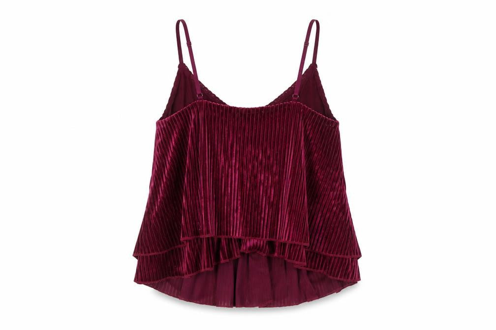 Ann Summers Women's Purple Velvet Camisole - S