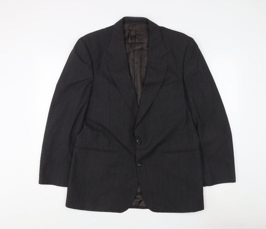 Aquascutum Men's Grey Blazer, Size 40, Classic Style