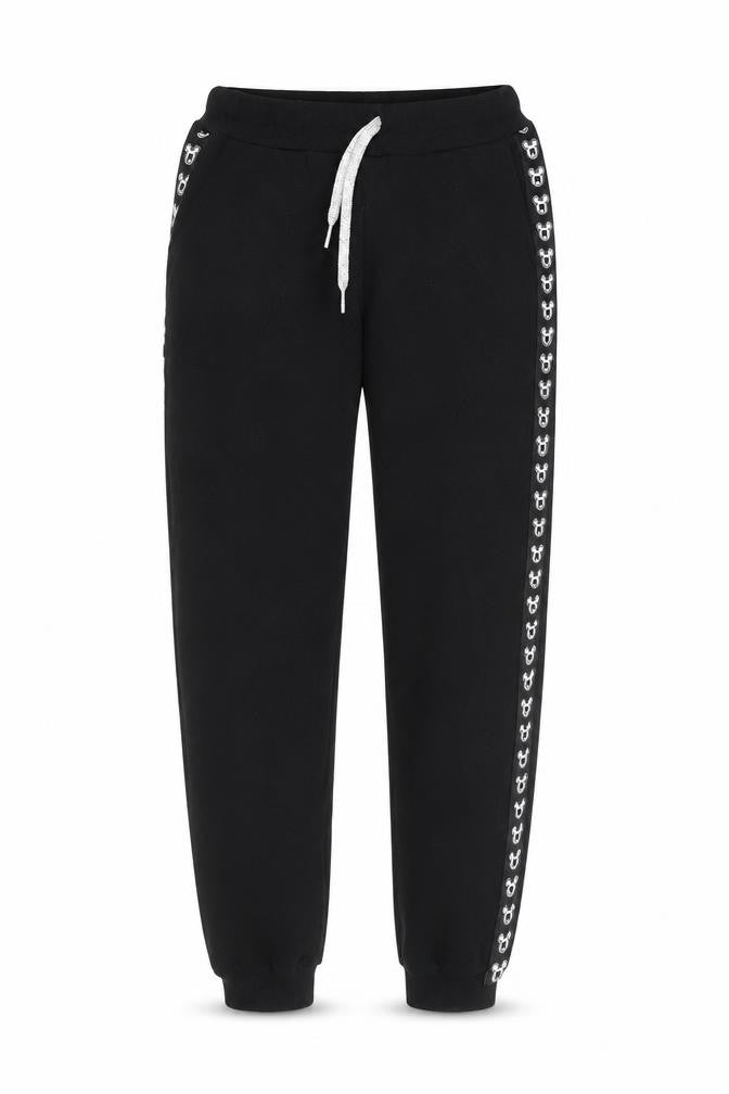 Mickey Mouse Unisex Kids Black Jogger Tracksuit with Side Stripe Size 152