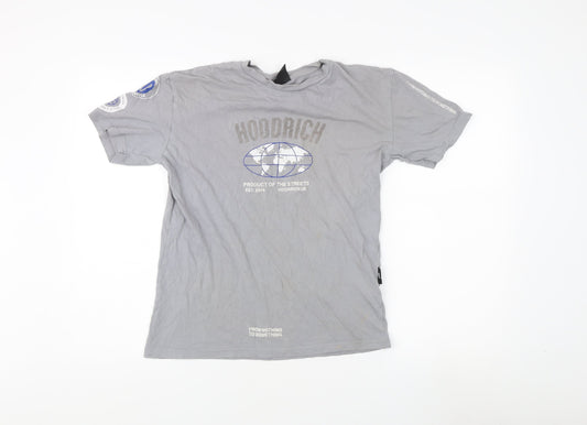 Hoodrich Men's Grey XS T-Shirt with Logo