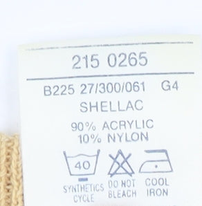 Amari Women's Beige Mock Neck Pullover Jumper Size 10-12