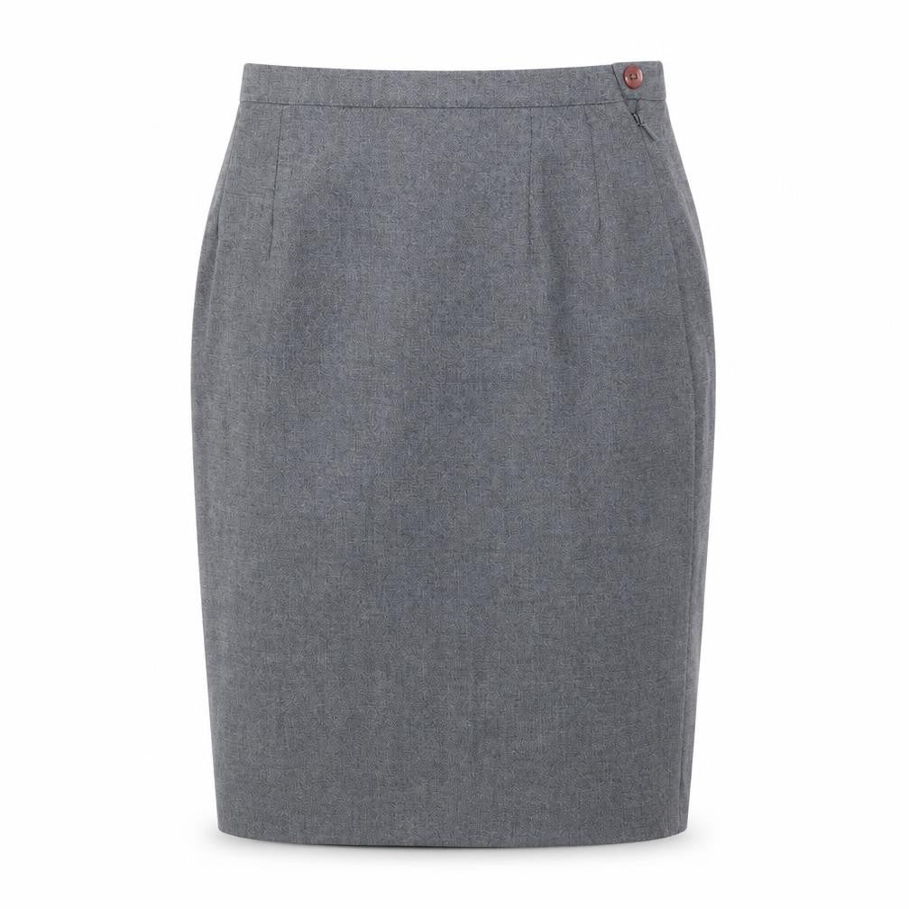 Katy Baker Women's Grey Pencil Skirt Size 10