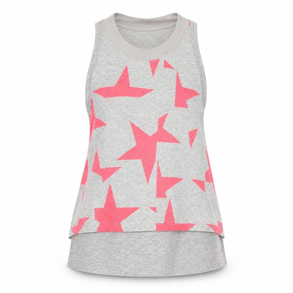 Front view of Adidas Women's Grey Sports Tank Top, size S