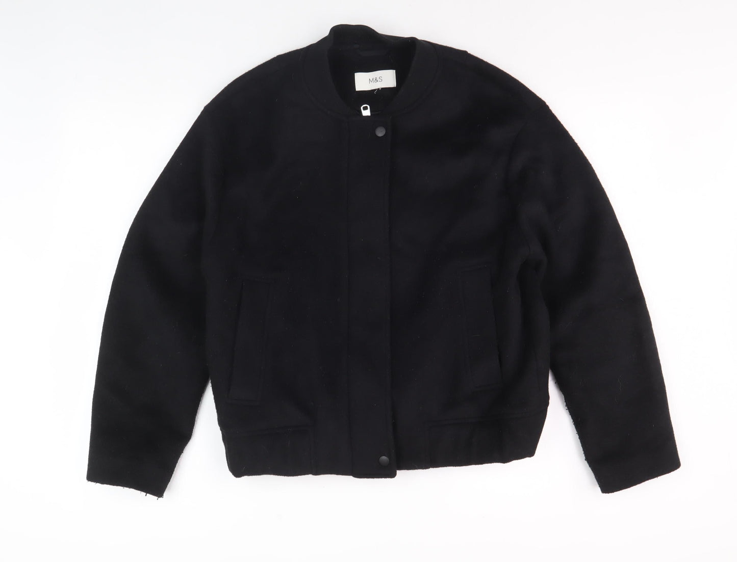 Marks and Spencer Men's Black Wool Blend Jacket S