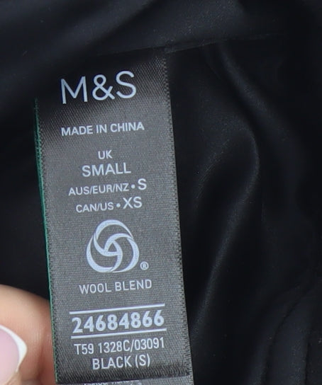 Marks and Spencer Men's Black Wool Blend Jacket S