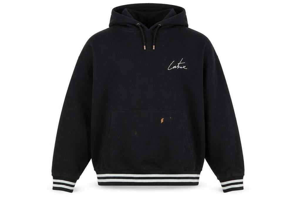 The Couture Club Men's Black Graphic Print Hoodie M