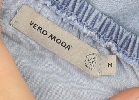 Vero Moda Women's Blue Off-Shoulder Blouse, M, Summer Chambray