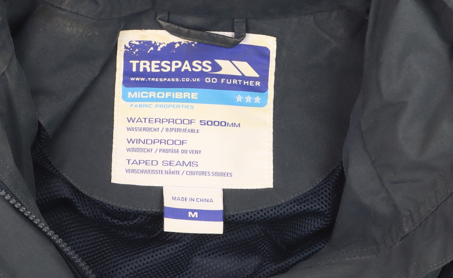 Trespass Men's Blue M Waterproof Hooded Jacket