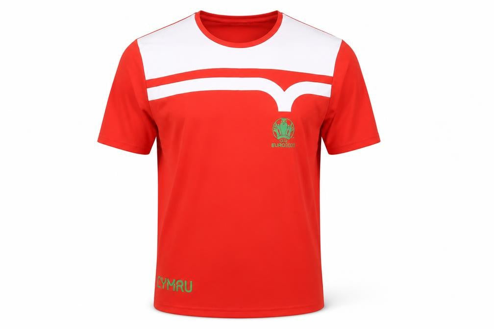 Mens UK Size XL UEFA Euro 2020 Red  Cotton T-Shirt