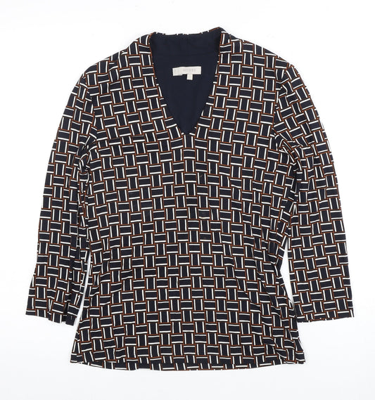 Hobbs Women's Multicoloured Geometric Blouse S