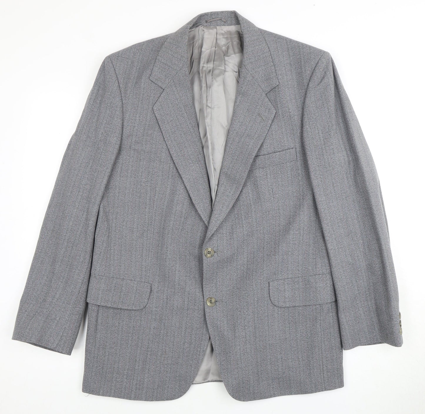 Magee Men's Grey Classic Wool Blazer Size 42S