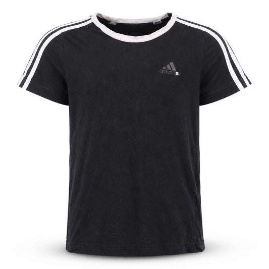 Adidas Boys' Black T-Shirt 11-12 Years, Short Sleeve, Cotton