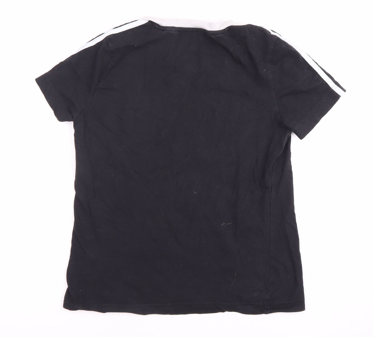 Adidas Boys' Black T-Shirt 11-12 Years, Short Sleeve, Cotton