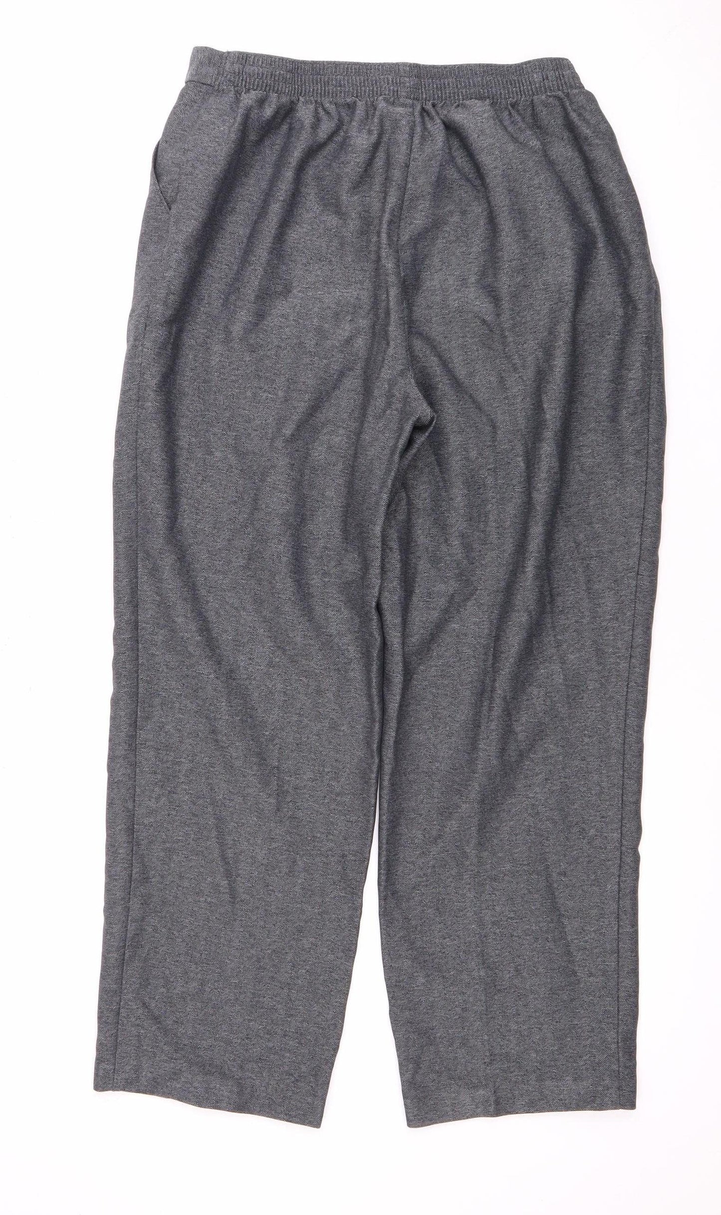 Marks and Spencer Women's Grey Trousers, Size 14