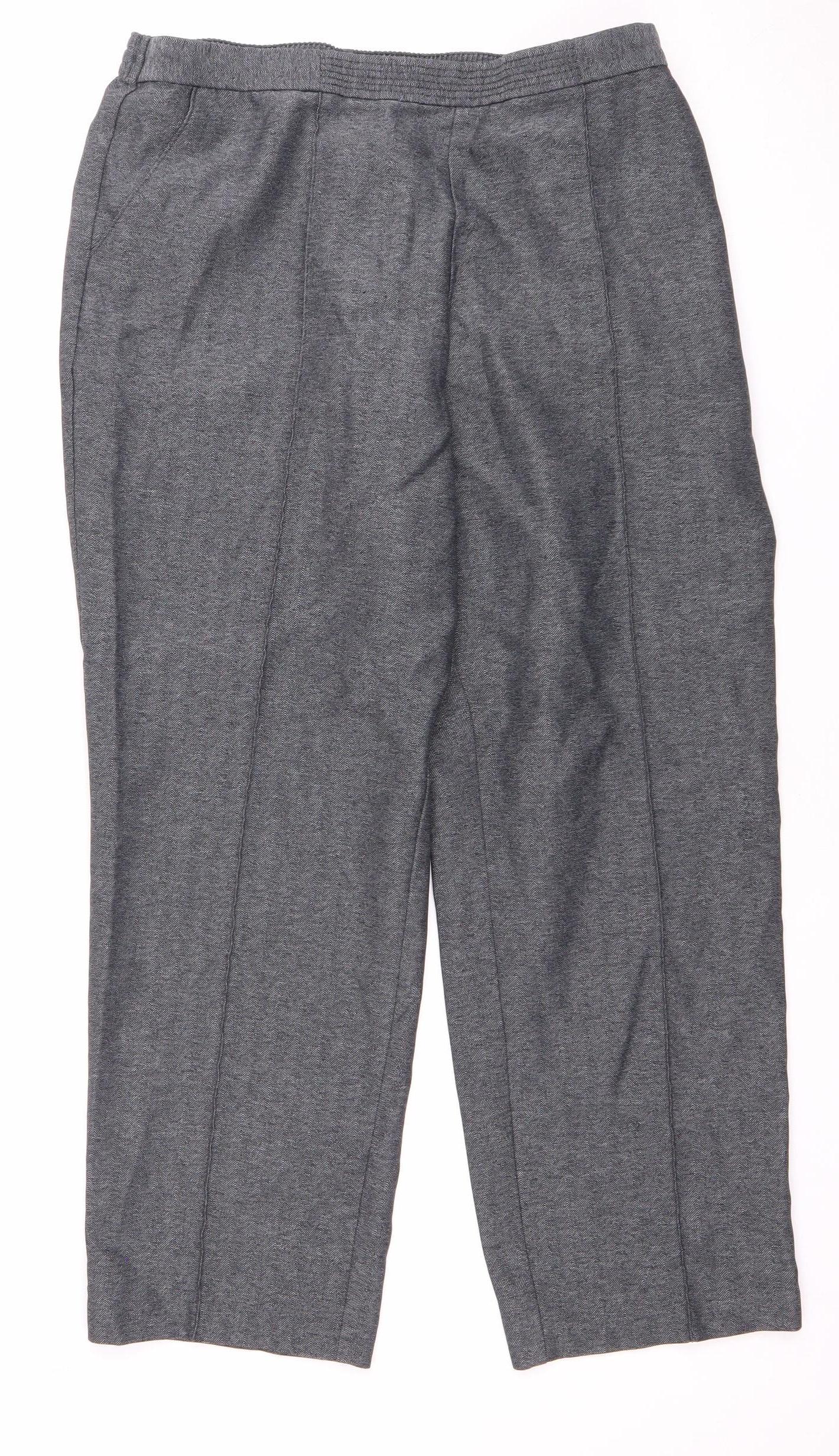 Marks and Spencer Women's Grey Trousers, Size 14