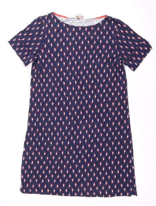 Boden Women's Blue Paisley Knee Dress Size 12