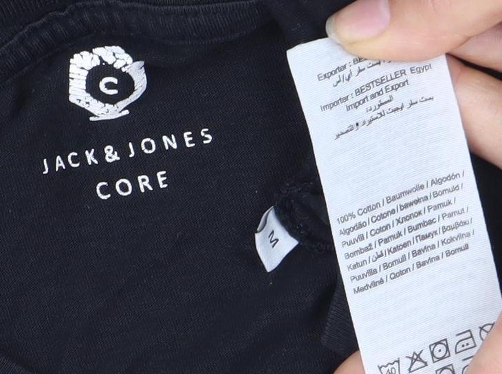 Jack & Jones Black Men's Graphic Print T-Shirt S