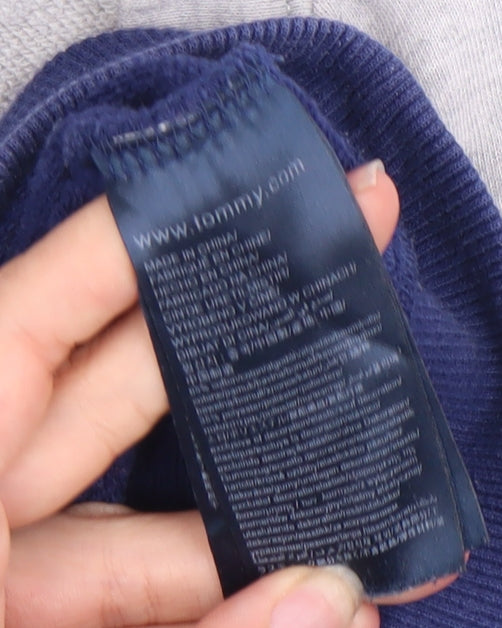 Tommy Jeans Unisex Grey Blue Sweatshirt L Logo Casual