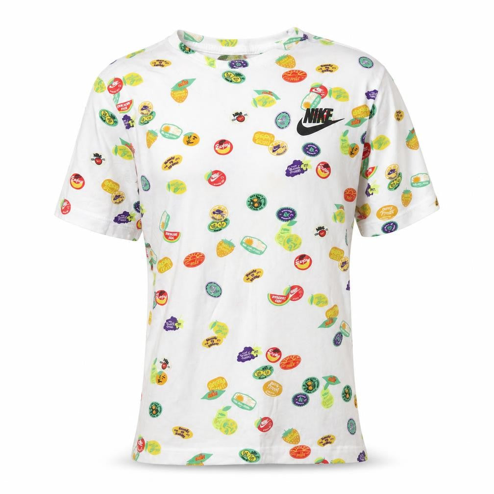 Womens UK Size XS Nike Multicoloured 100% Cotton T-Shirt