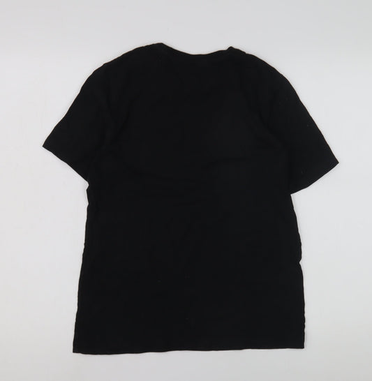 Adidas Boys Black Camouflage Logo T-Shirt, Size 13-14 Years