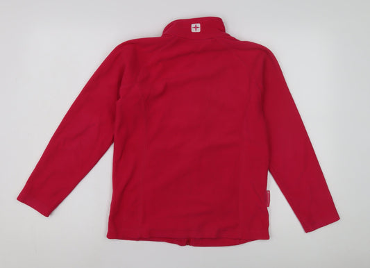 Mountain Warehouse Red Girls' Fleece Track Jacket 11-12Y