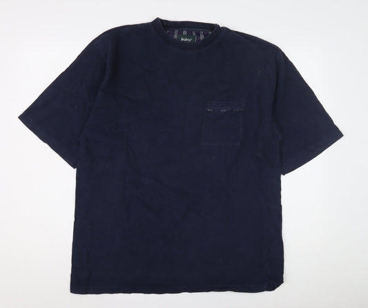 Wolsey Men's Blue XL Cotton Crew Neck T-Shirt