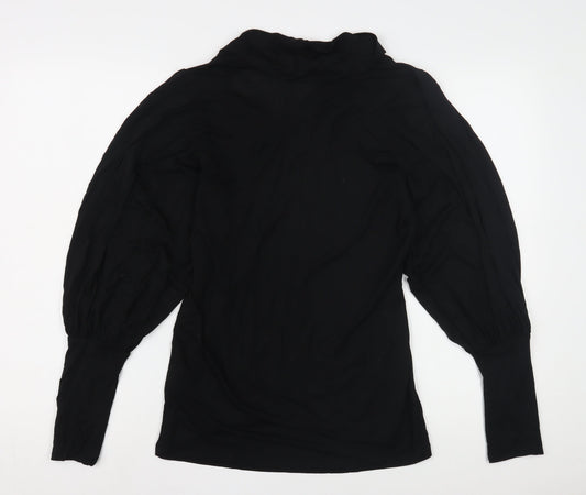 Ted Baker Women's Black Cowl Neck Top Size 6