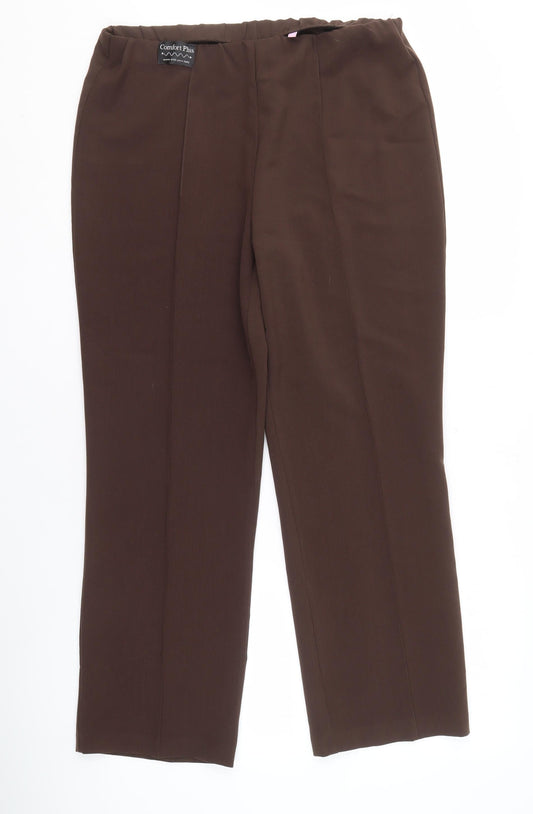 Sarah Hamilton Women's Brown Trousers Size 14