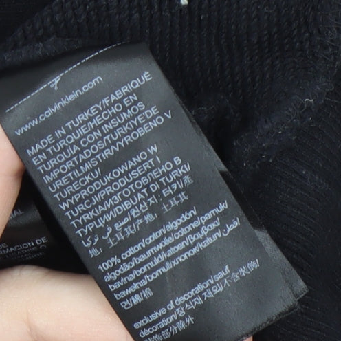 Calvin Klein Jeans Men's Black Pullover Hoodie M