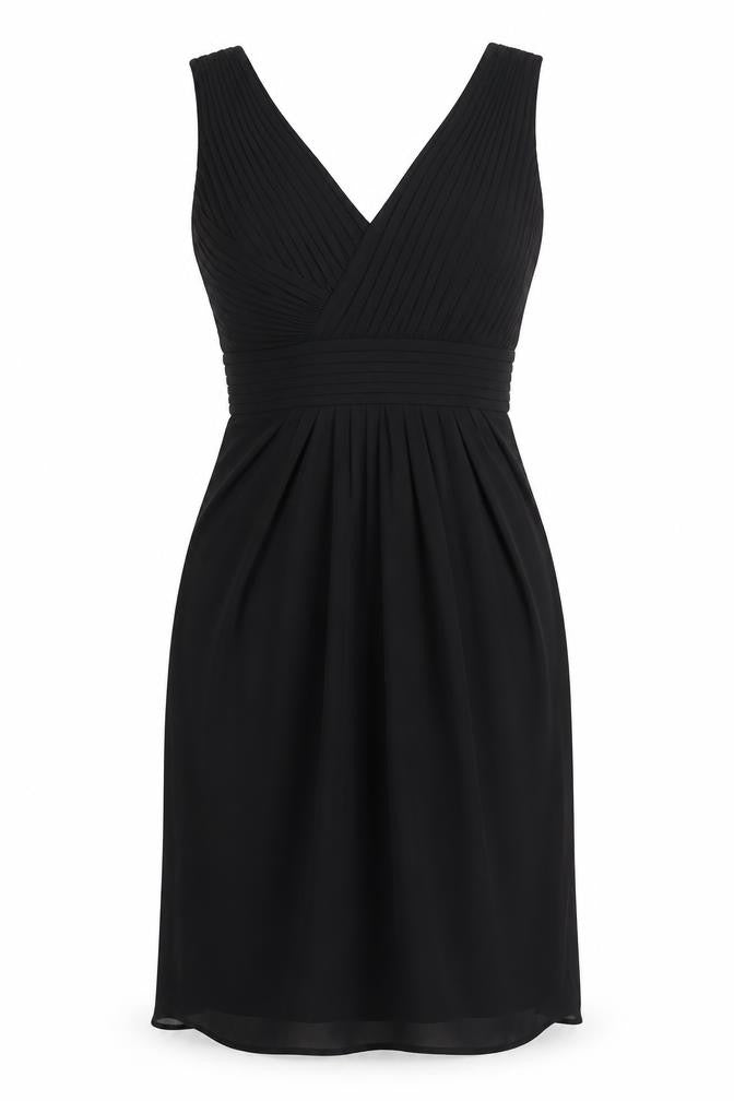 Coast Women's Black Size 12 Elegant Pleated Dress
