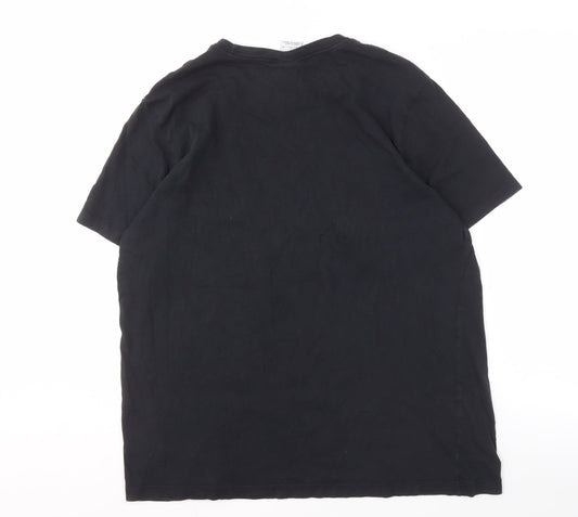 Nike Men's Black XL Crew Neck T-Shirt with Logo